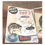 Fishing tin signs