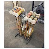 Outdoor croquet set