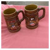 Vintage liberty beer steins