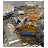 Misc. decor and glassware lot