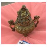Brass Buddha small pot