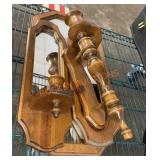 Vintage hanging wooden wall decor lot