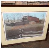 Framed print winter afternoon