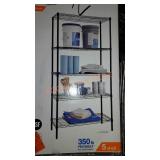 Hdx 5 shelf storage unit 36x16x72