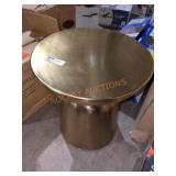 Gold metal accent table