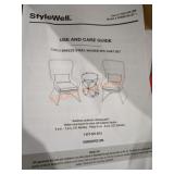 Stylewell coco breeze steel wicker 3pc chat set