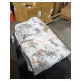 Paris Themed Reversible Comforter (Unknown Size)