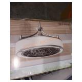 Home decorator LED drum ceiling fan