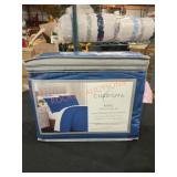 Charisma 3pc Blue Duvet Set King Size