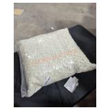 RizzyHome Natural/Mint Decorative Throw Pillow