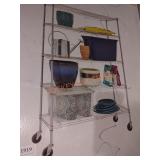 HDX 5 Shelf Storage Unit with Casters 48"W 18"L
