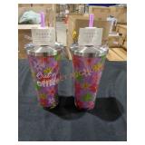 Parker Lane Floral Insulated Straw Tumbler (Set