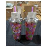 Parker Lane Floral Insulated Straw Tumbler (Set
