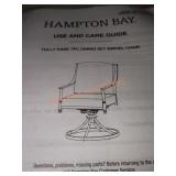 7 piece outdoor patio chair set with swivel chairs