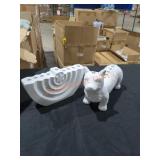 One Count Menorah Ceramic Candle Holders