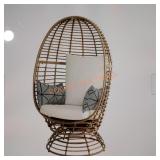Egg chair with stationary base