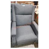 Decorative  grey push back recliner