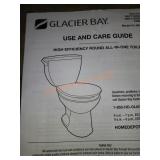 Glacier Bay High Efficiency Round all-in-1 toilet