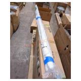 3 white window roller shades