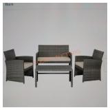 Stylewell park trail grey outdoor seating set