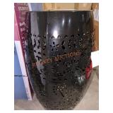 19"H 9"W Metal Side Table