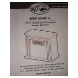 Hampton Bay 13.5" desktop electric fireplace