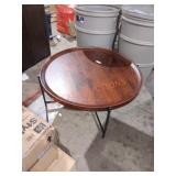 42" dark wood coffee table