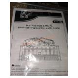 HomCom electric fireplace stove with heater