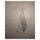 Dark brown wood coffee table