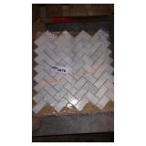 Msi greecian white herringbone tile apx 3 boxes