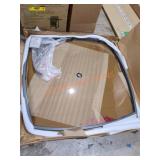 Hampton Bay Asbury Glass Top Dining Table 48"W