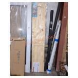 79" unfinished wooden folding door