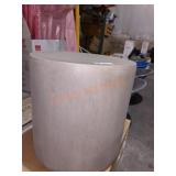 17"H 16"W Gray Side Table Concrete Look