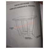 Small dark wood table