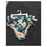 Kona Sol Floral High Waist Swimsuit Bottoms
