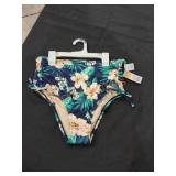 Kona Sol Floral High Waist Swimsuit Bottoms