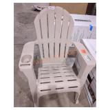 Plastic Adirondack Chair W/ Phone & Cup Holder