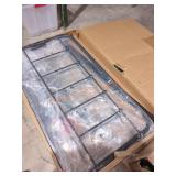 Black metal queen size headboard