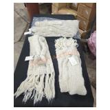 A New Day Knitted Scarves Oatmeal Color