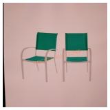 Stylewell split back sling chair pair