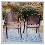 Phil villa cast aluminum patio chair
