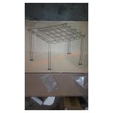 Wood grain aluminum pergola 10ft x 10ft