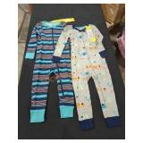 Cat&Jack Grey/Green Onesies Pair 24m