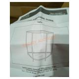 Bella gold leaf demilune console table