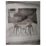 3 piece tulip bistro set