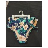 Kona Sol Floral High Waist Swimsuit Bottoms
