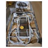 Crestridge steel rectangular dining table with