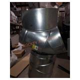 Master Flow 12" 90 degree round adjustable elbow