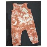 Cat&Jack Baby Orange/White Tie Dye Clothes 3-6M