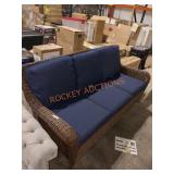 Three seat wicker couch